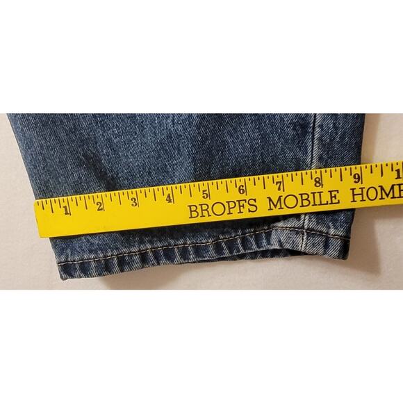 Levis 550 Jeans Mens 42x32 Blue Denim Regular Straight Leg Red Tab EUC Jeans‎ - Picture 13 of 16